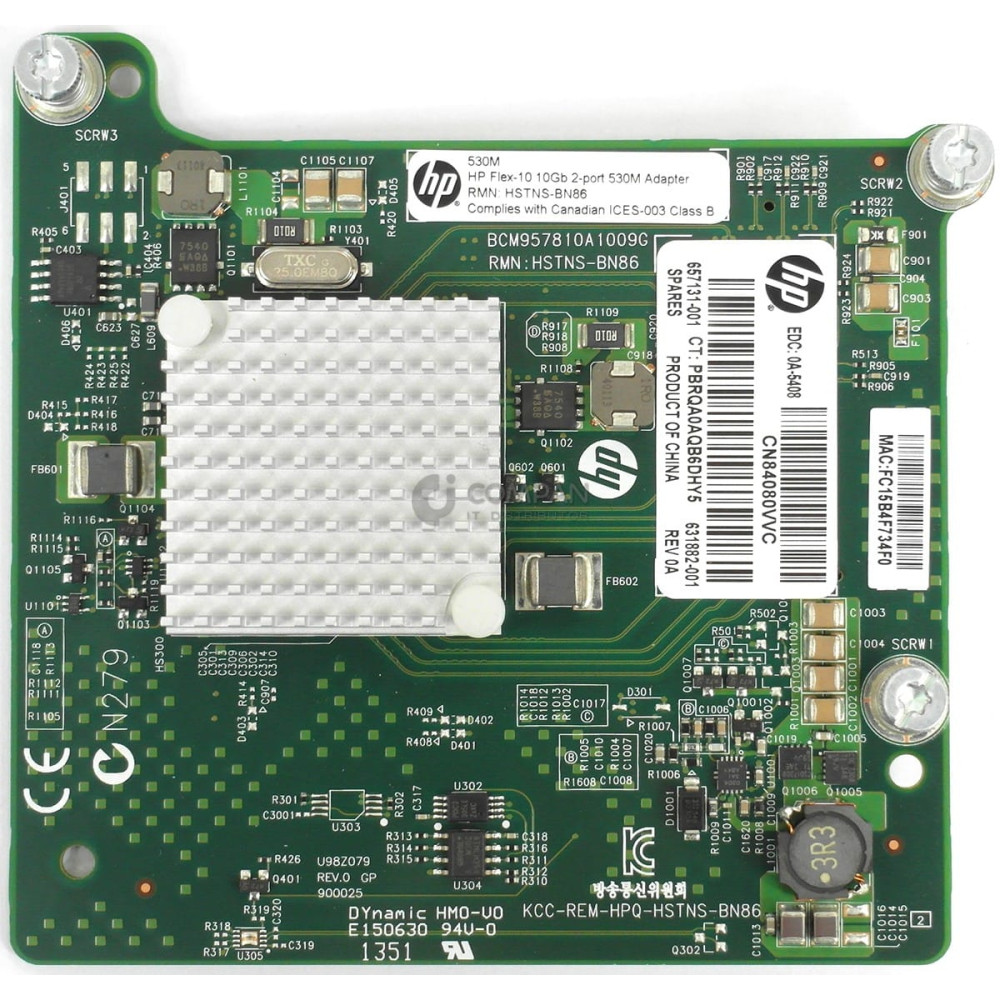 657131-001 HP BLC FLEX-10 10GB 2-PORT 530M ADAPTER